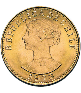 Chile 50 Pesos - 9,15 gram Gold