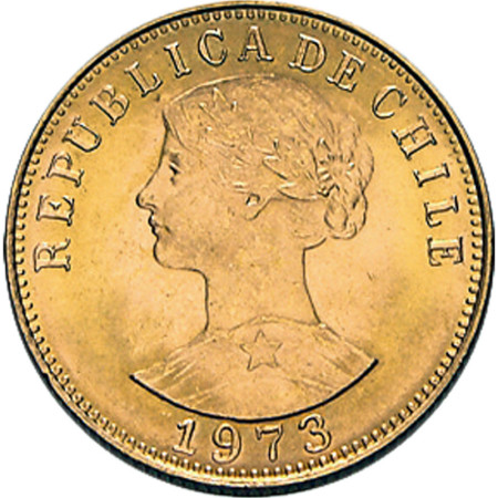 Chile 50 Pesos - 9,15 gram Gold