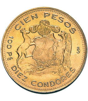 Chile 100 Pesos - 18,3 gram Gold