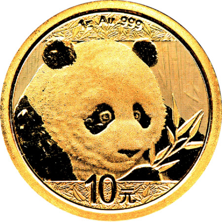 1 g Gold China Panda 2018