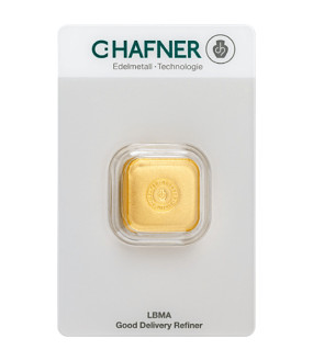 Gold Bar 50 gram - C. Hafner -casted