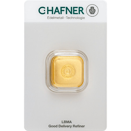 Gold Bar 50 gram - C. Hafner -casted