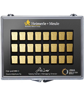 30 x 1 g Gold UnityBar Collection Heimerle und Meule