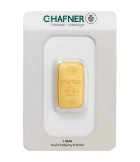 250 g Goldbarren C. Hafner 