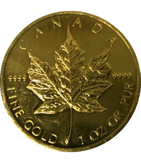 Canadian Gold Maple - 1 oz - circulated products - used (scrached)