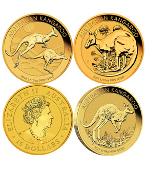 1/10 Unze Gold Australien Känguru diverse Jahrgänge