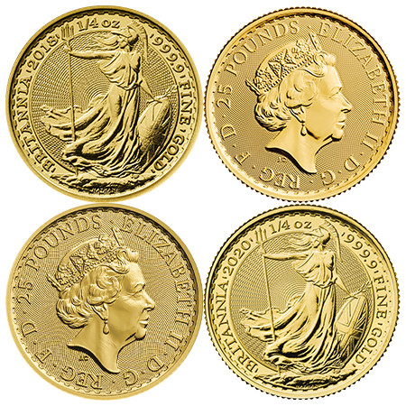 UK Gold Britannia - 1/4 oz -