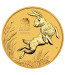 1/4 oz Gold Australian Lunar Series III Rabbit 2023