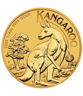 Australian Gold Kangaroo - 1/4 oz - 2023