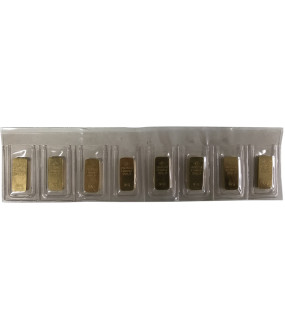 1 g Goldbarren - verschiedene Hersteller