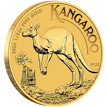 1/2 Unze Gold Australien Känguru 2024