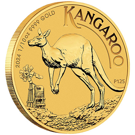 1/10 Unze Gold Australien Känguru 2024