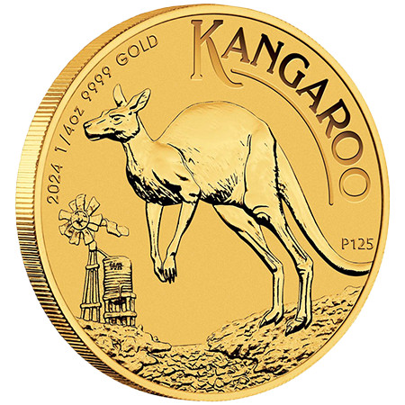1/4 Unze Gold Australien Känguru 2024