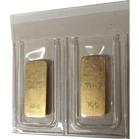 5 g Goldbarren - verschiedene Hersteller
