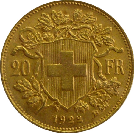 Swiss Vreneli 20 Franc - 5,81 gram Gold