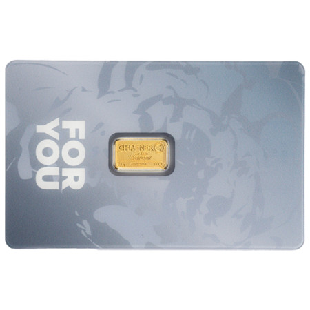 Gold Bar 1 gram - C.Hafner - Blue