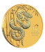 1 oz Gold Australian Lunar Series III Snake 2025