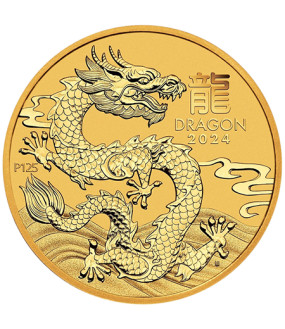 1/2 Unze Gold Australien Lunar Serie III Drache 2024