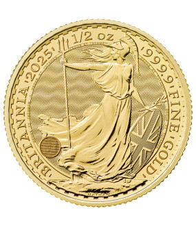 1/2 Unze Gold Britannia 2025