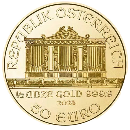 1/2 Unze Gold Wiener Philharmoniker 2024