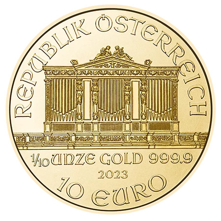 1/10 Unze Gold Wiener Philharmoniker 2024