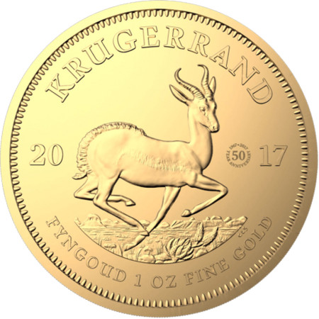 S. African Krugerrand "50th Anniversary" - 1 oz - 2017