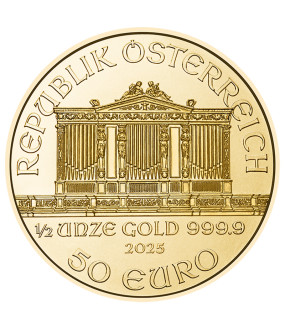 1/2 Unze Gold Wiener Philharmoniker 2025