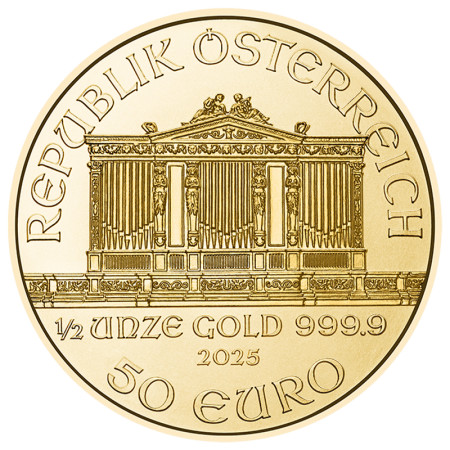 1/2 Unze Gold Wiener Philharmoniker 2025