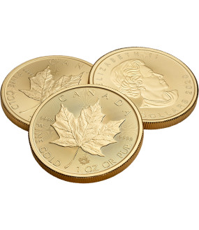 Canadian Gold Maple - 1 oz - mixed years