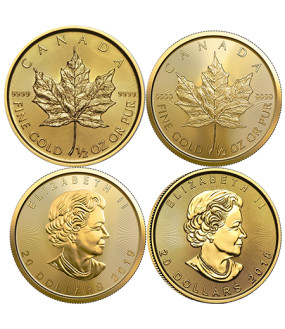 1/2 Unze Gold Maple Leaf diverse Jahrgänge