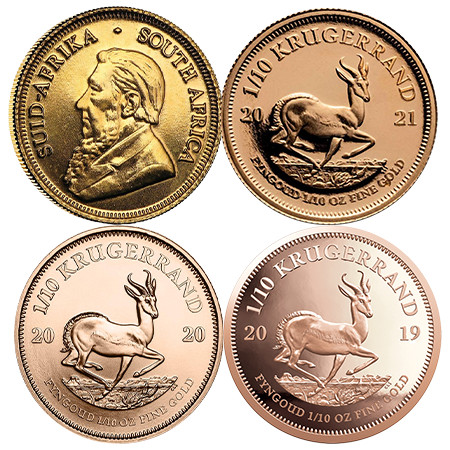 S. African Krugerrand - 1/10 oz - Mixed Years