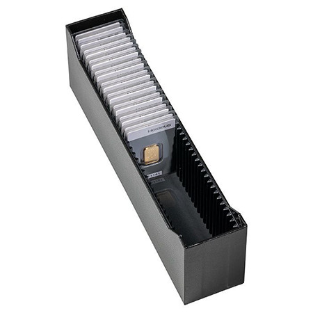 Archivbox LOGIK, 40 Goldbarren im Blister oder Coin Cards, Hochformat 