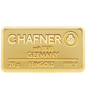 20 g Goldbarren C. Hafner