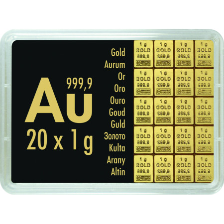 20 x 1 g Combibar Valcambi